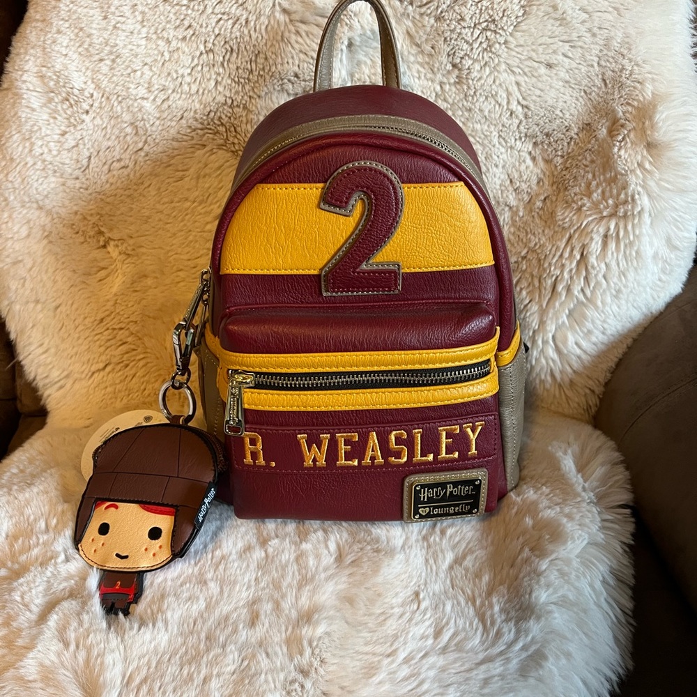 Original Loungefly (heart logo) Ron Weasley mini back and coin purse